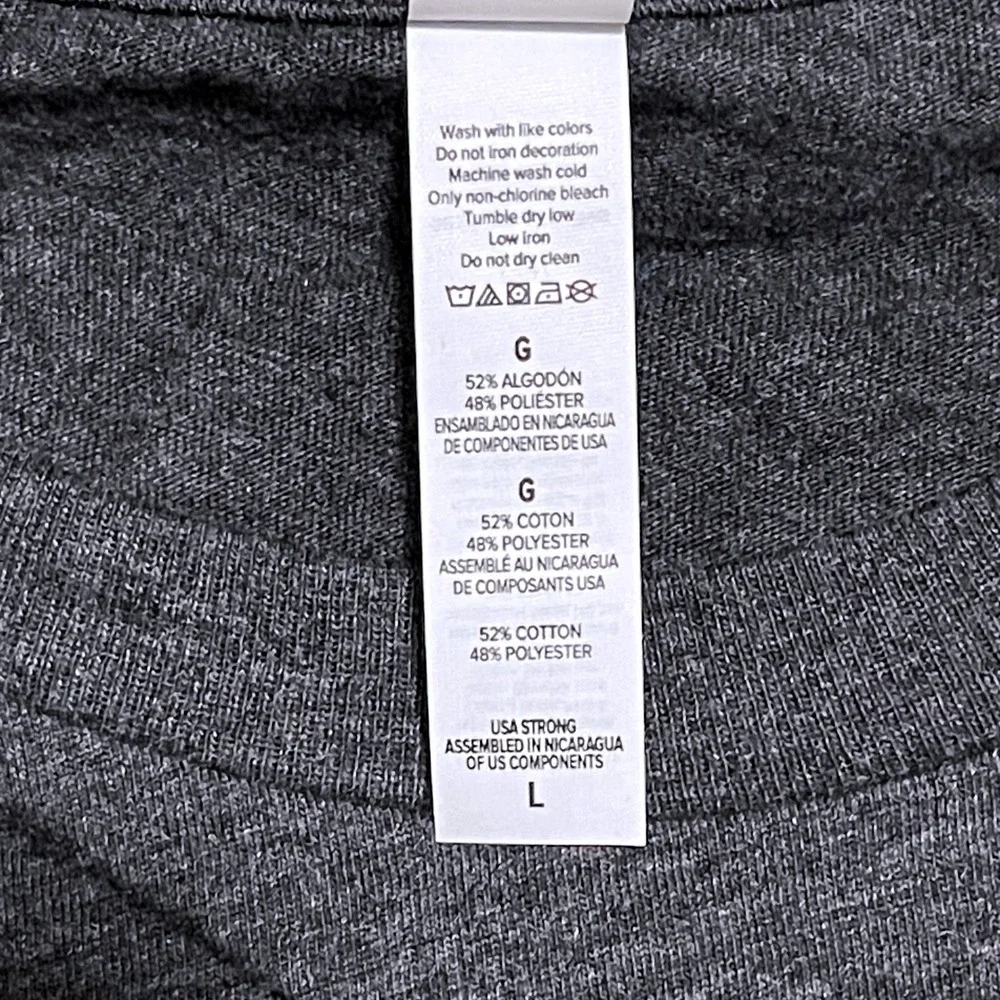 Bella Canvas Don't Be A Salty Heifer Graphic Tee Charcoal Gray Size Large NEW - Picture 8 of 9